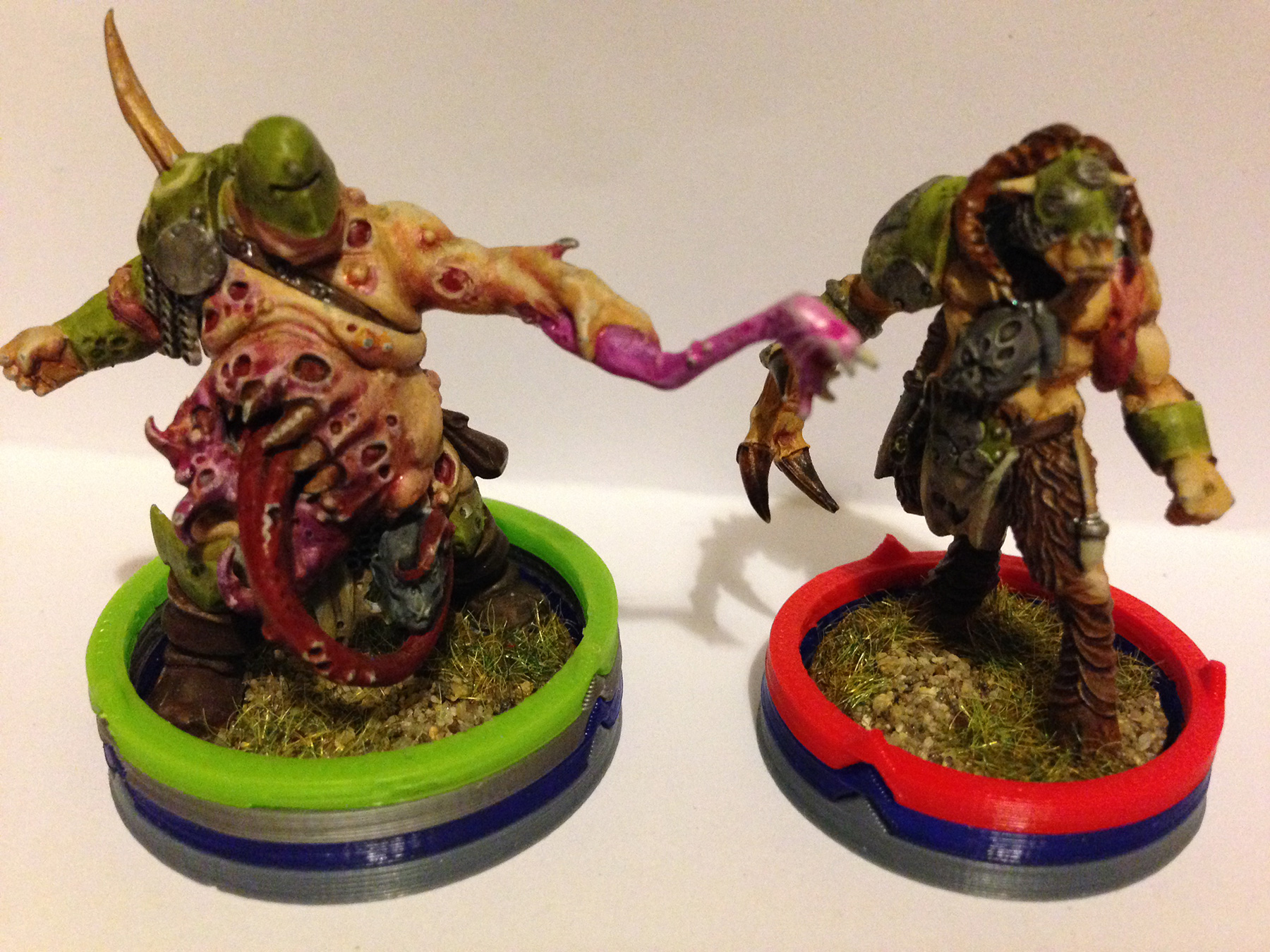 Customizable stackable Skill-rings for fantasy games miniatures