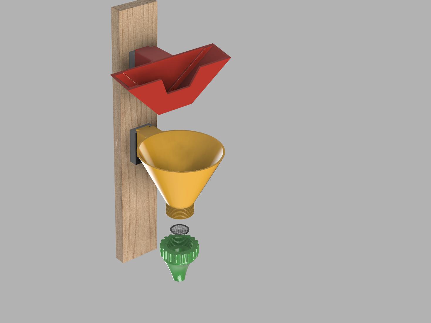 SLA Resin printer funnel system