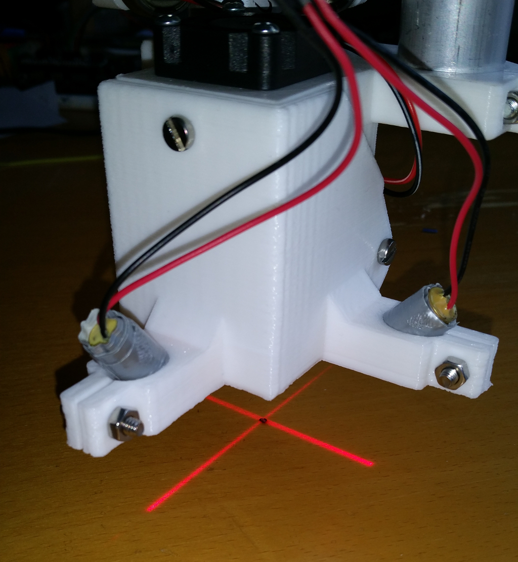 Lid with line lasers for the J Tech Photonics Laser Mount for the Mostly Printed CNC