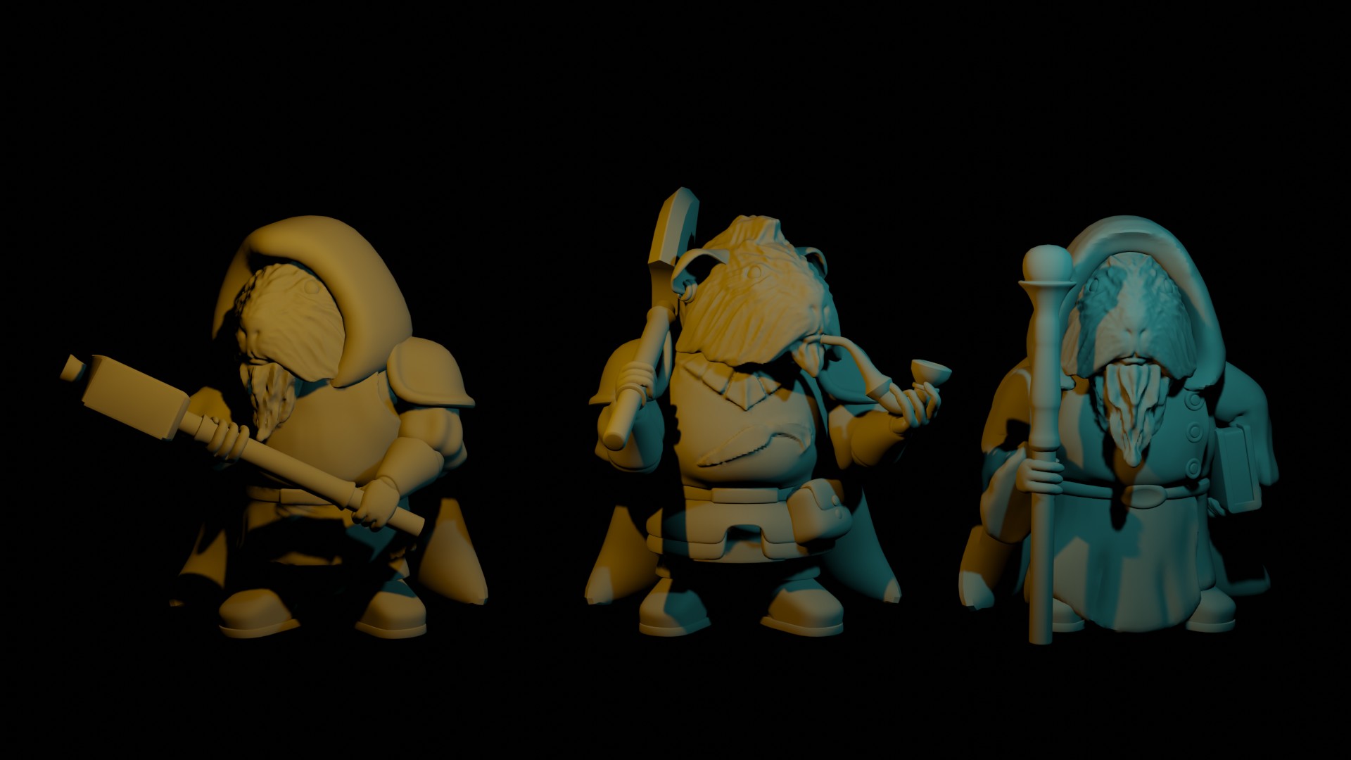 Guinea Pig RPG characters - Part 1- the party