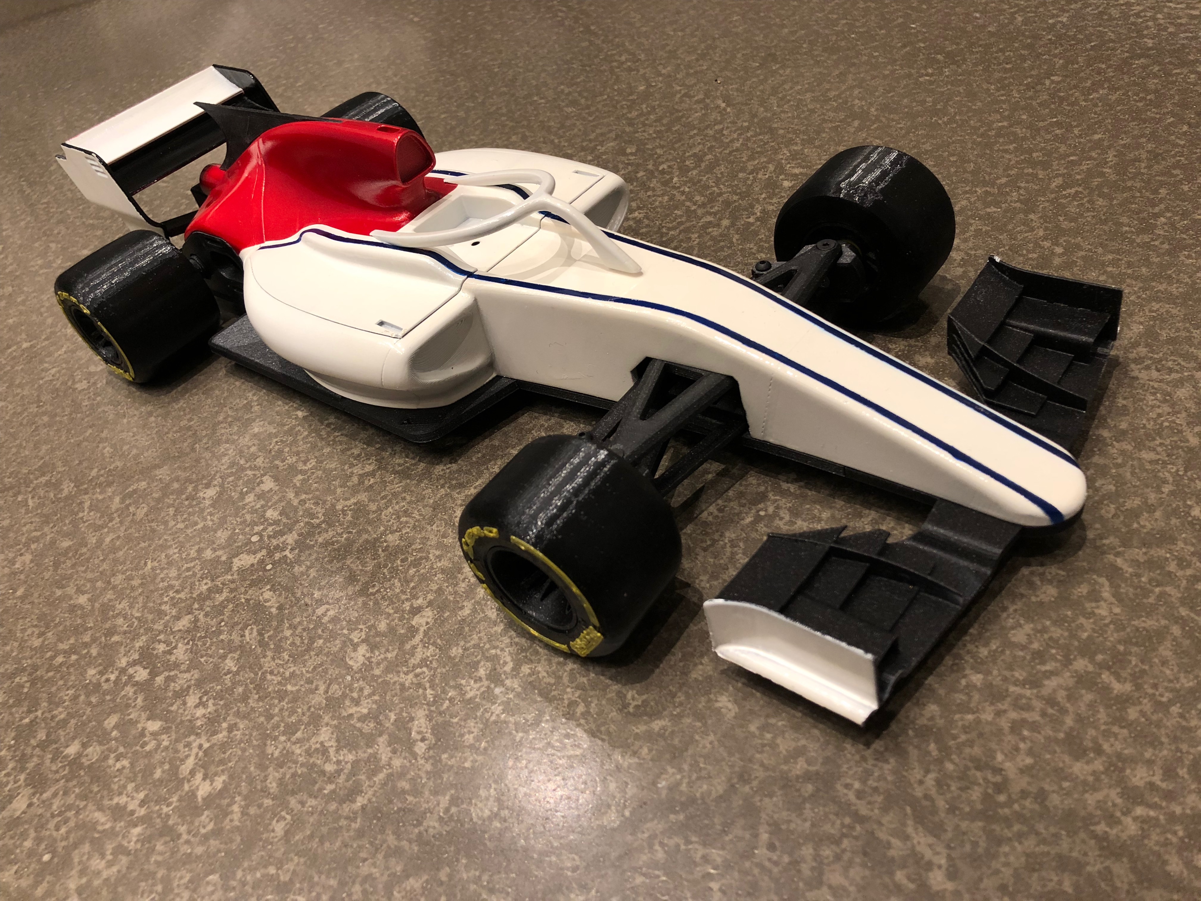 Open RC F1 FIA Formula 2 mod with Bell HP7 helmet