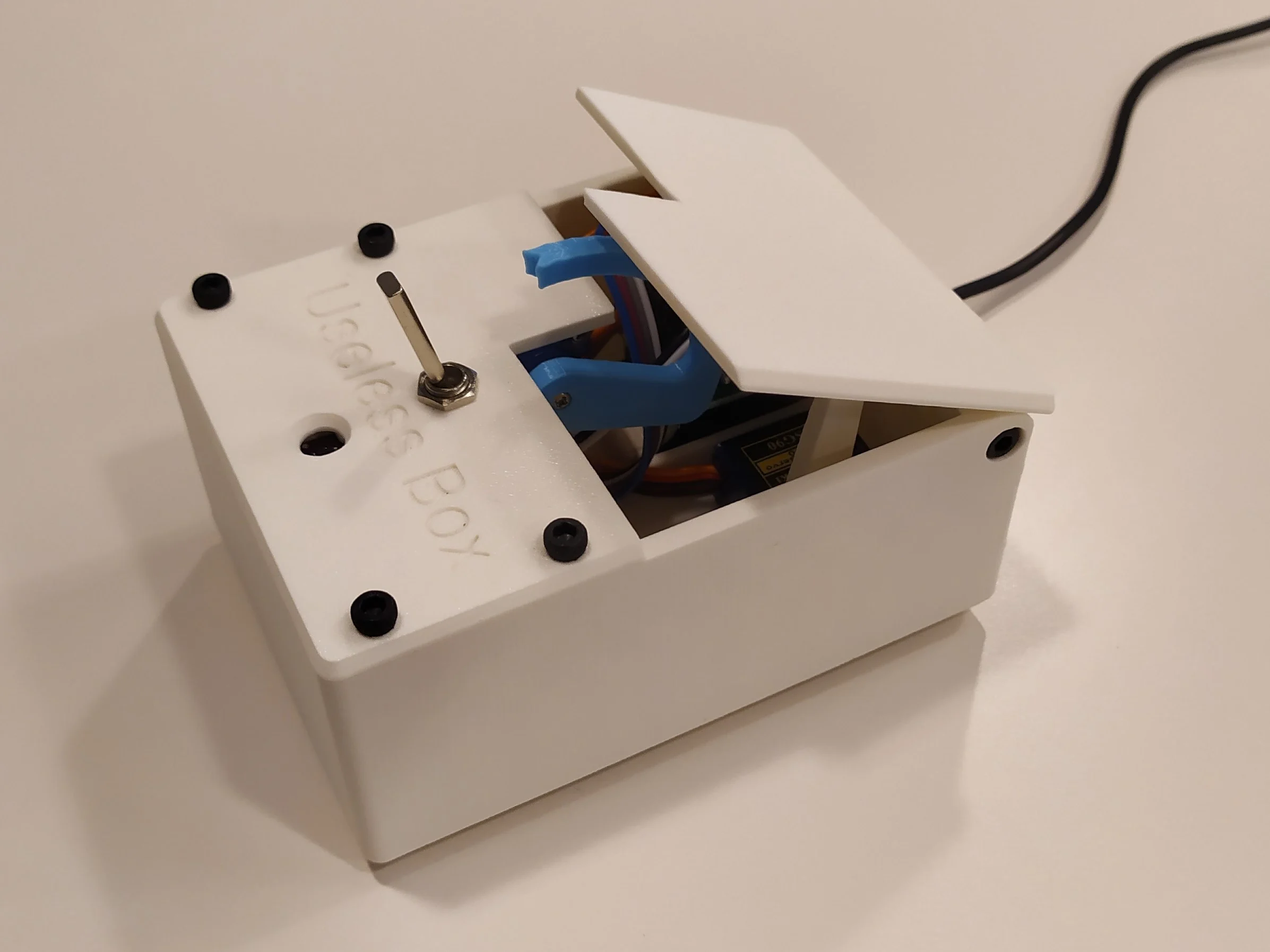 Smart Useless Box with ESP8266 and Gesture Sensor