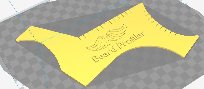 Beard Profiler stencil - pochoir pour barbe