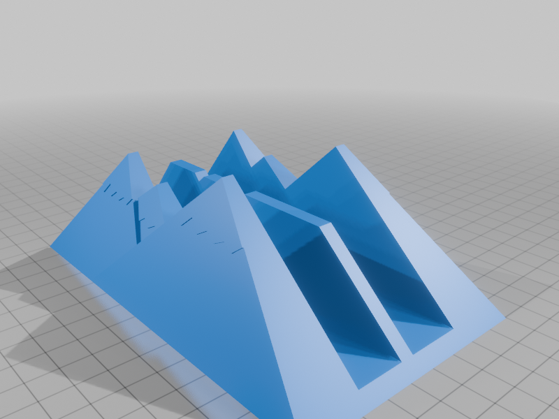 Double Vertical Laptop Holder - Mountain Look