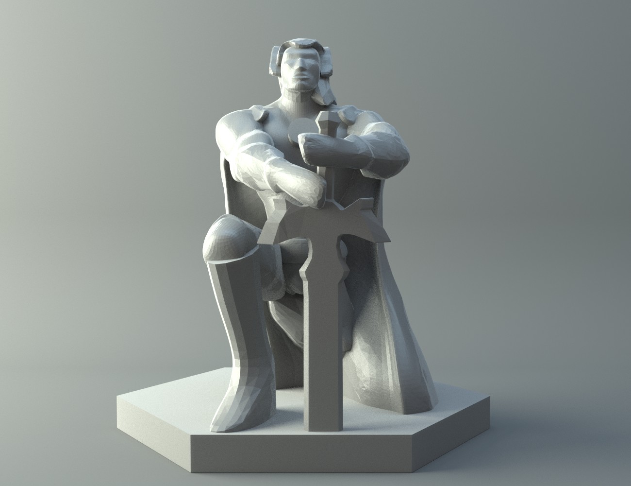 Elf warrior - D&D miniature