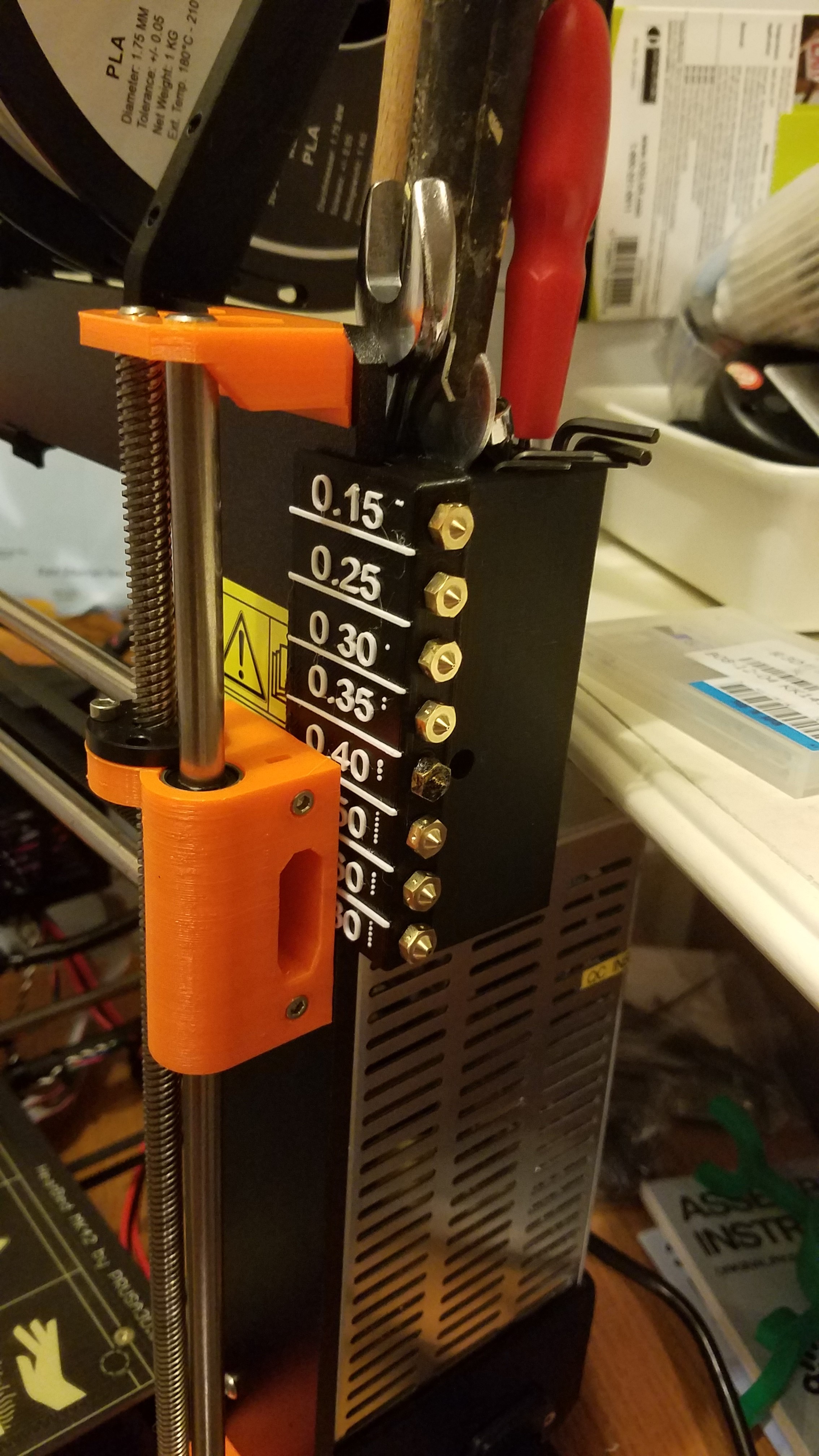 Original Prusa i3 MK2 Nozzle holder and tool Box