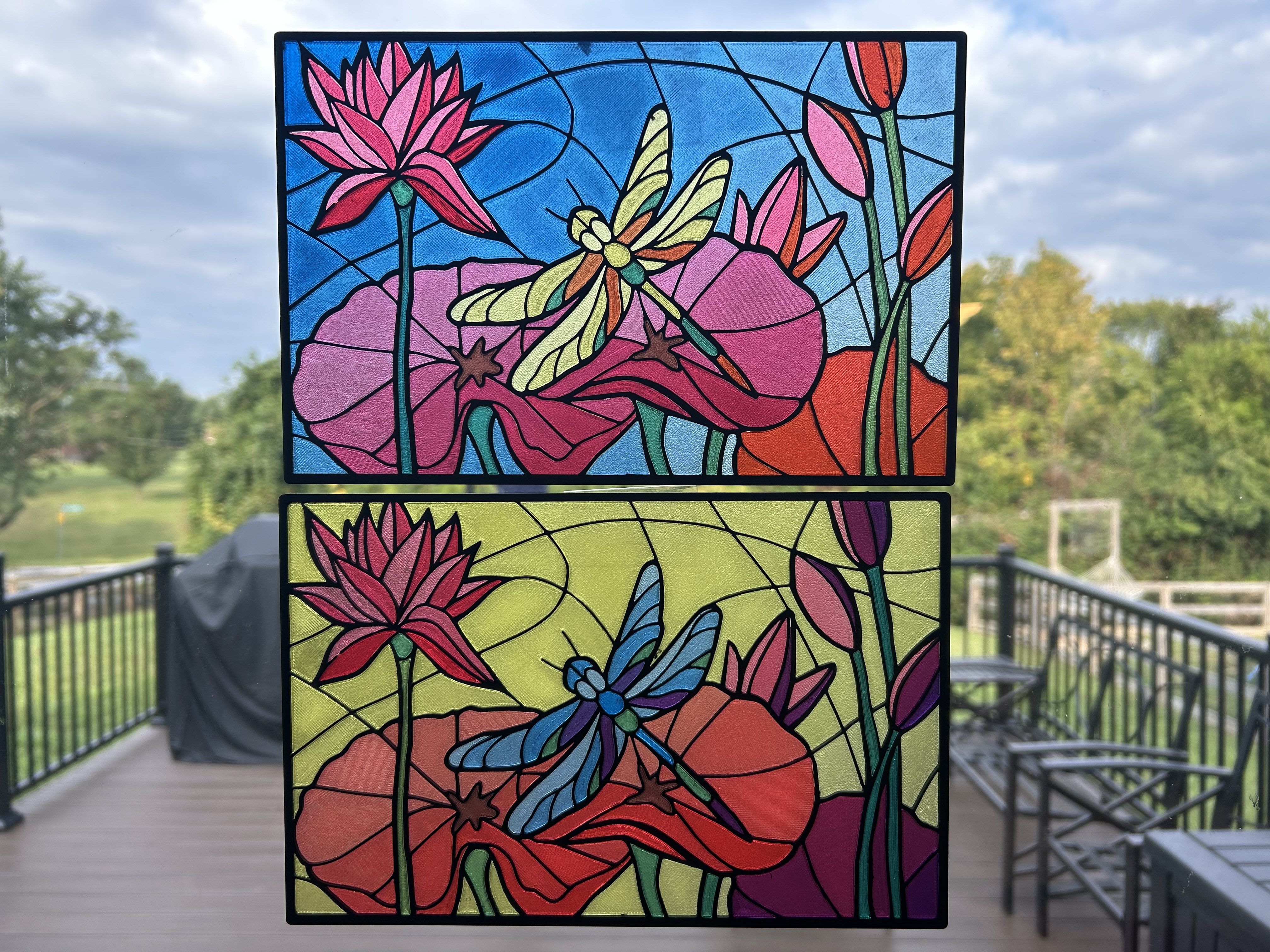 Stained Glass Dragonfly - Bambu AMS (RYB)