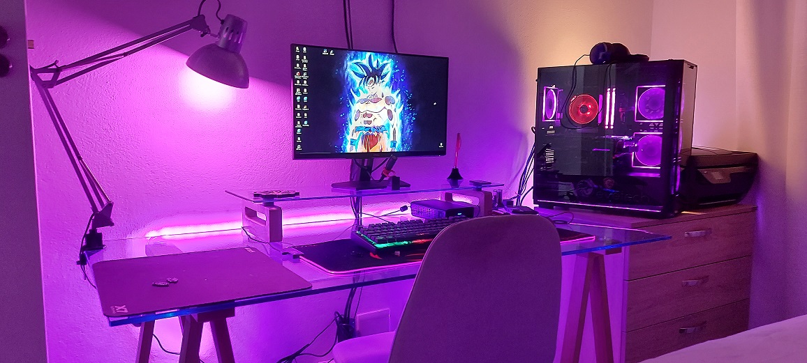 Glass Desk Monitor Riser