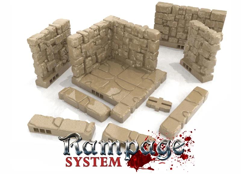 Rampage Dungeon Tiles - Basic Set