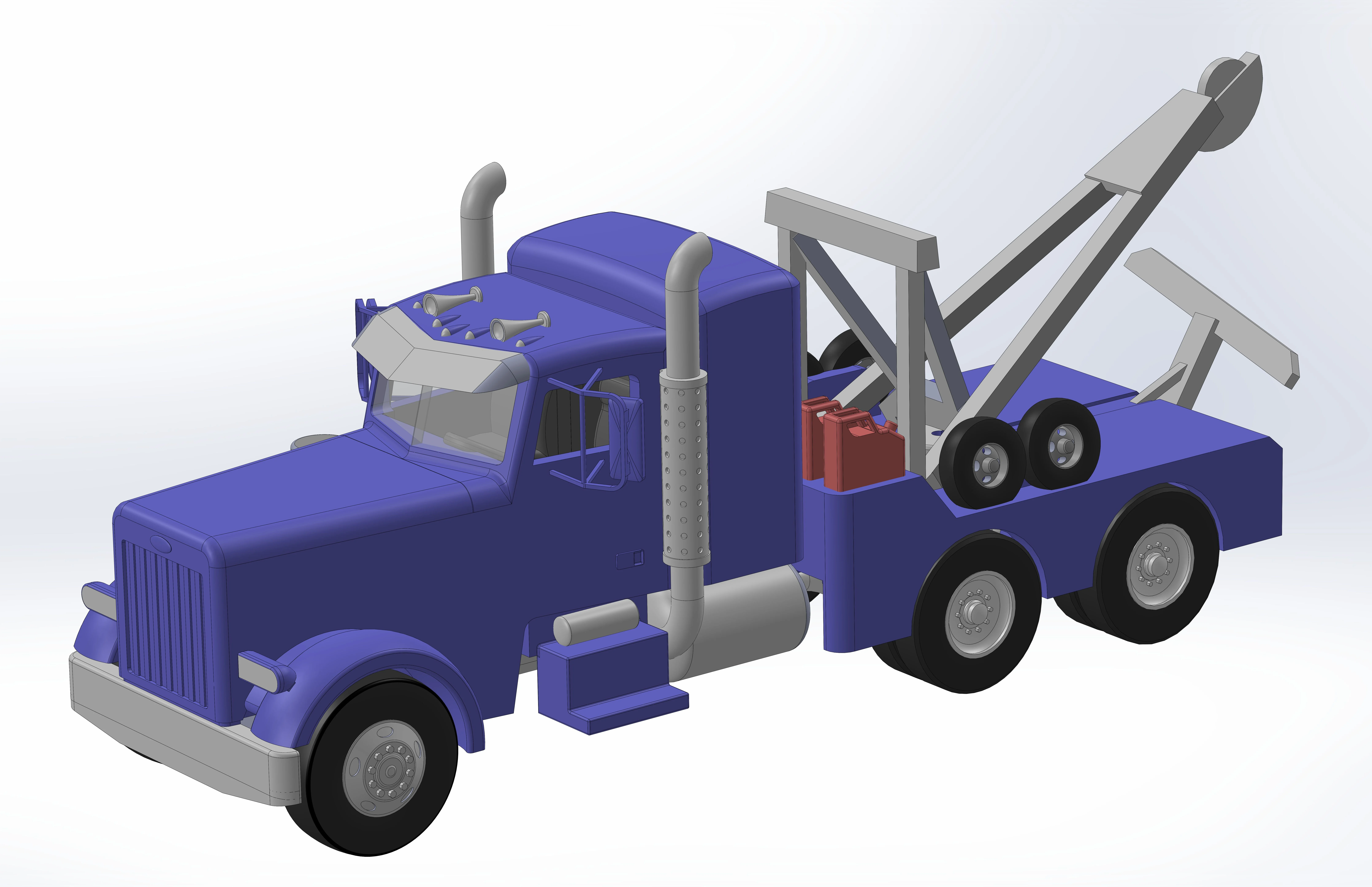 Truck Wrecker HO scale
