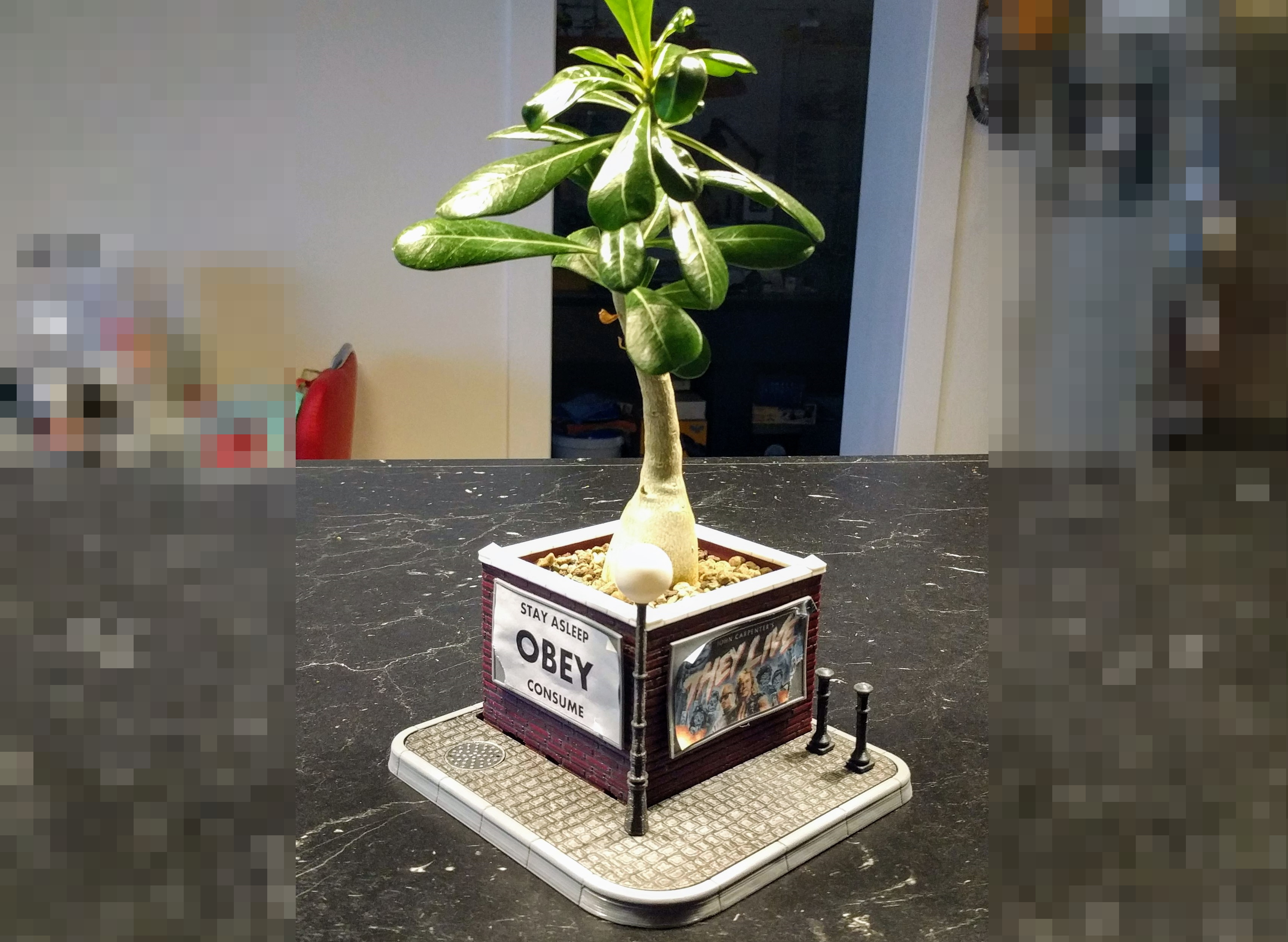 Brickwall Diorama Planter