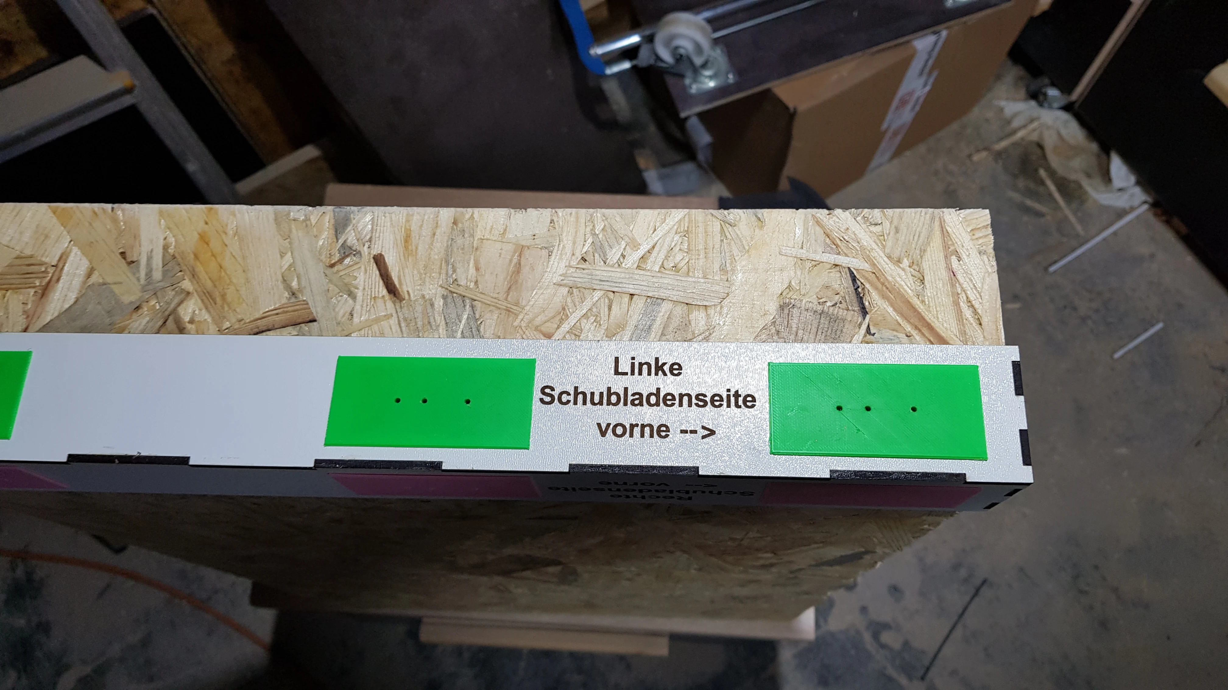 Bohrschablone GTV/SOTECH Vollauszüge 450mm Laser/3D-Druck
