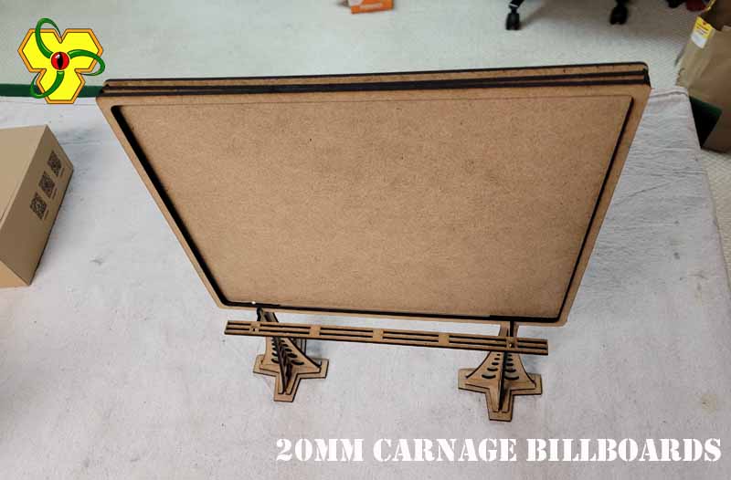 Lasercut 20mm Auto Carnage Billboards - 3mm MDF
