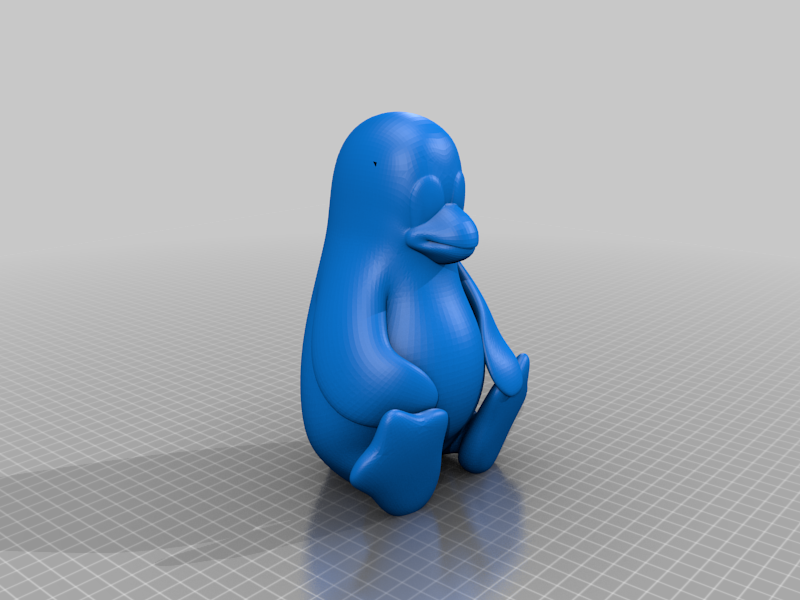 Supportless Tux (Linux Penguin Mascot)