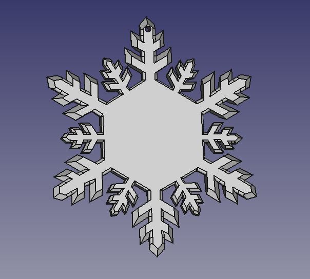Snowflake Christmas Ornament