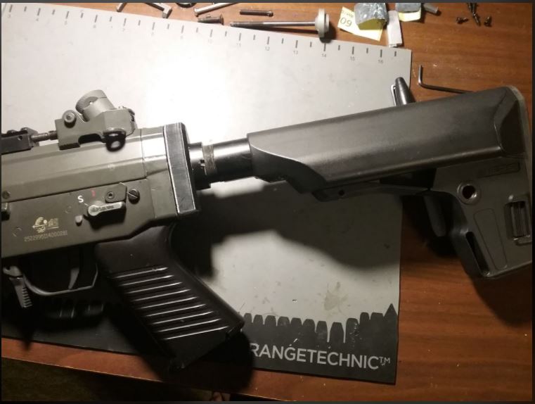 Airsoft SIG 55# Series m4 Buffer Tube Adapter