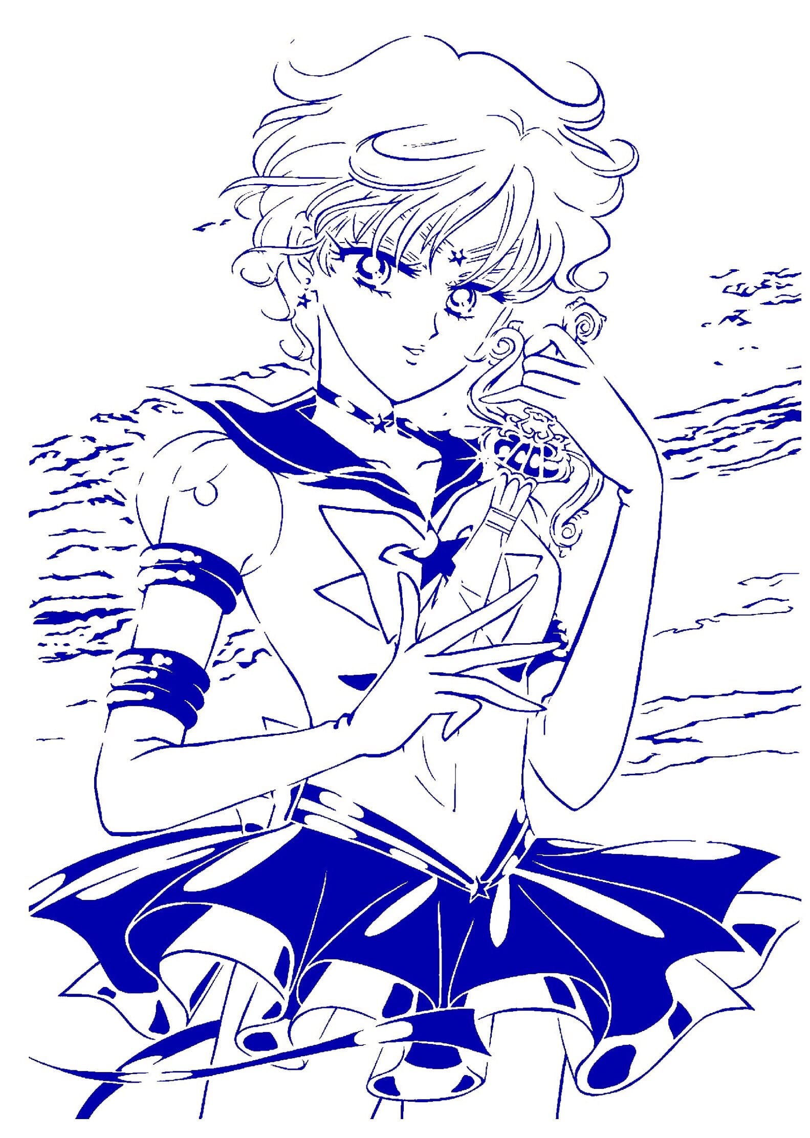 Sailor Uranus stencil