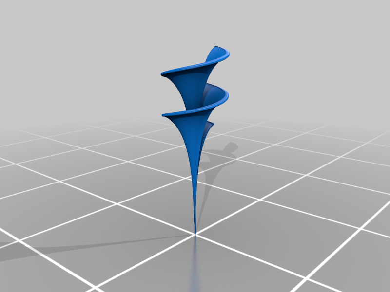 Dini's surface with stand