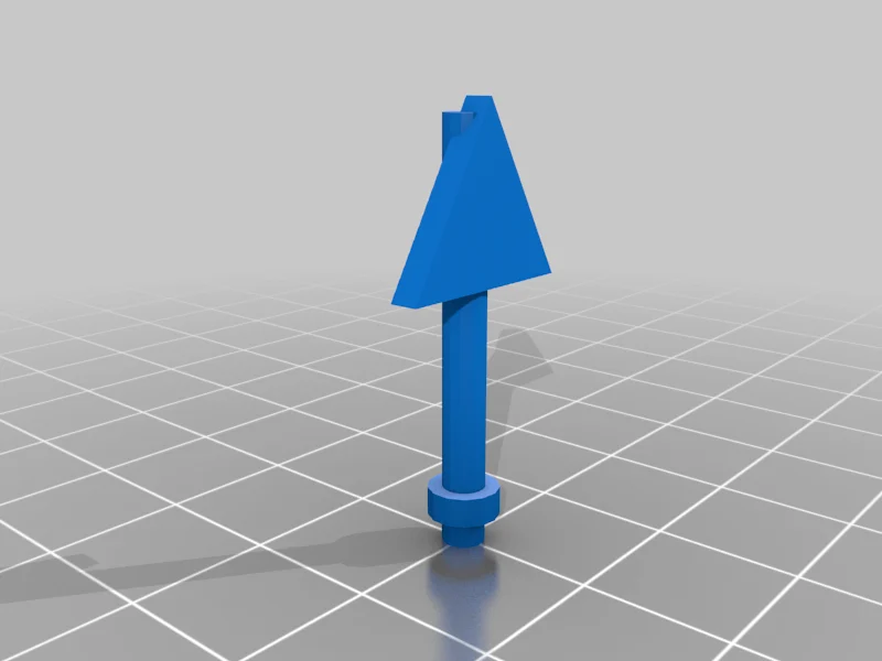 Replacement blank street sign triangle for micromachines