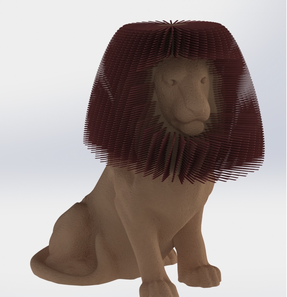 Hairy Lion (dual extrusion)