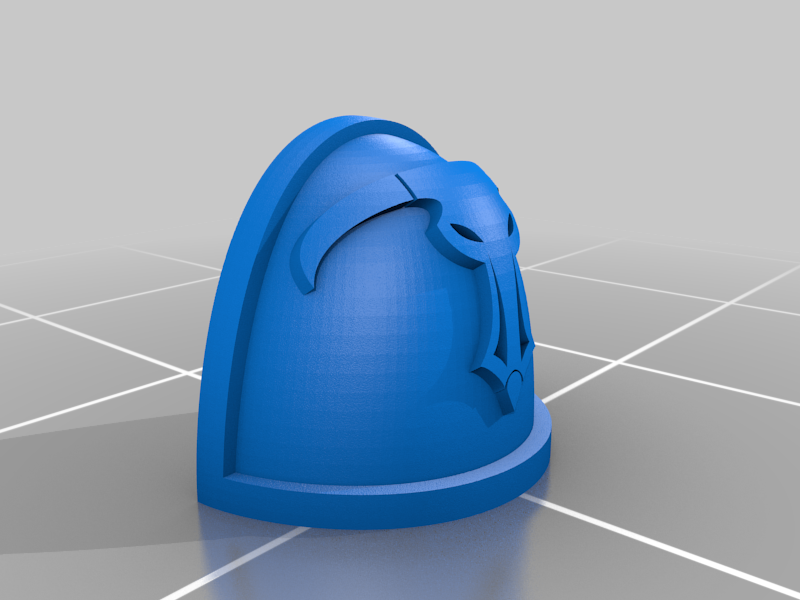 Bullheaded Shoulder Guard for Space Jarhead