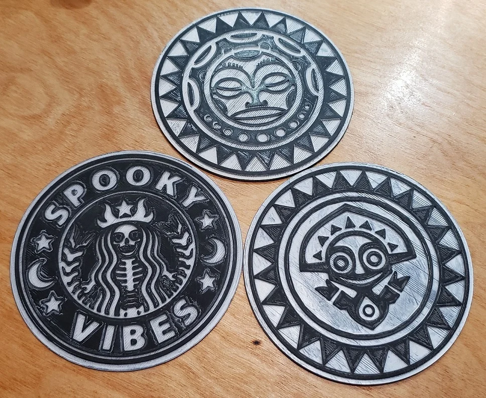 Starbucks "Spooky Vibes" drink coaster