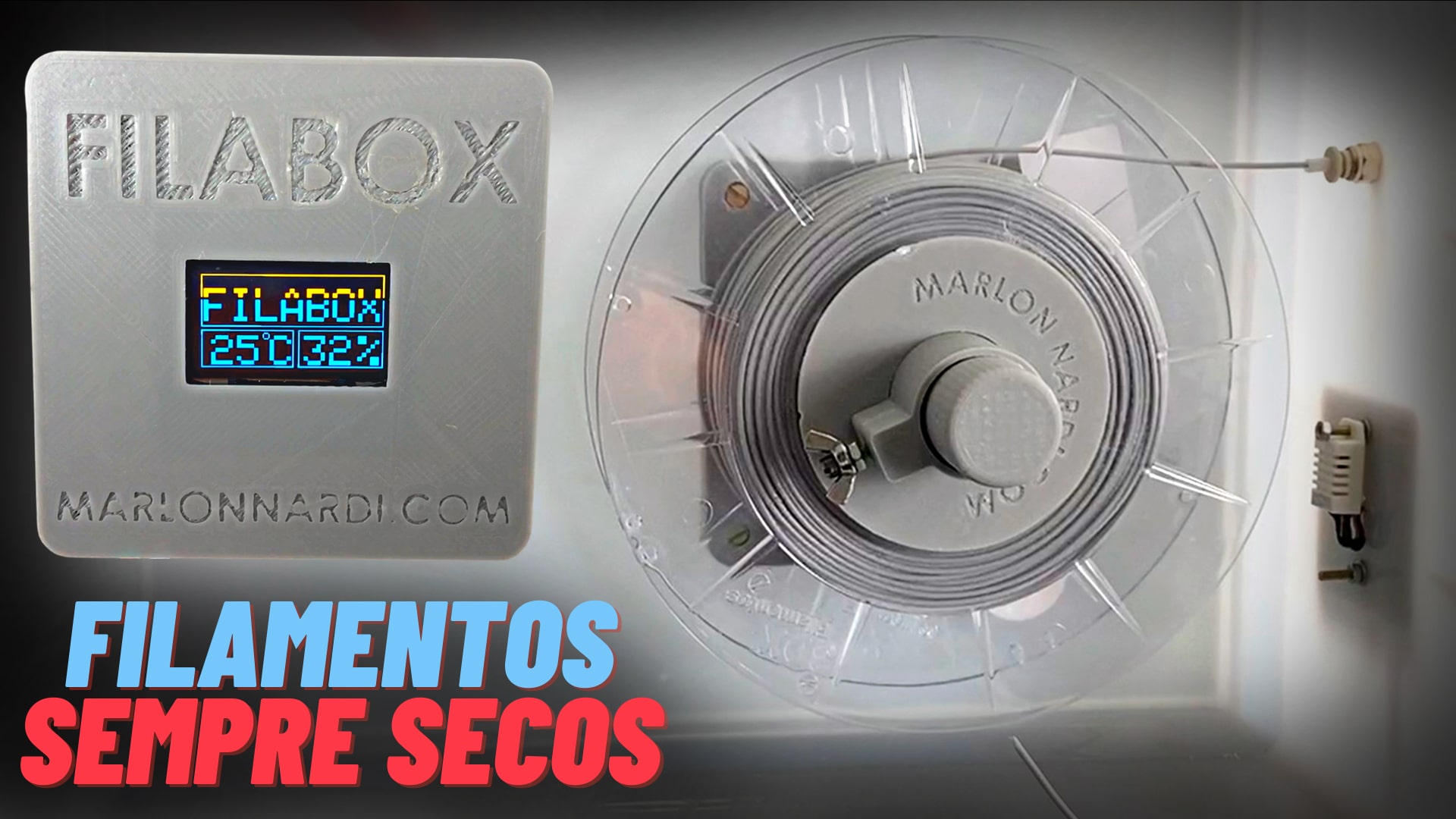 Caixa para filamentos feito com Arduino - FILABOX