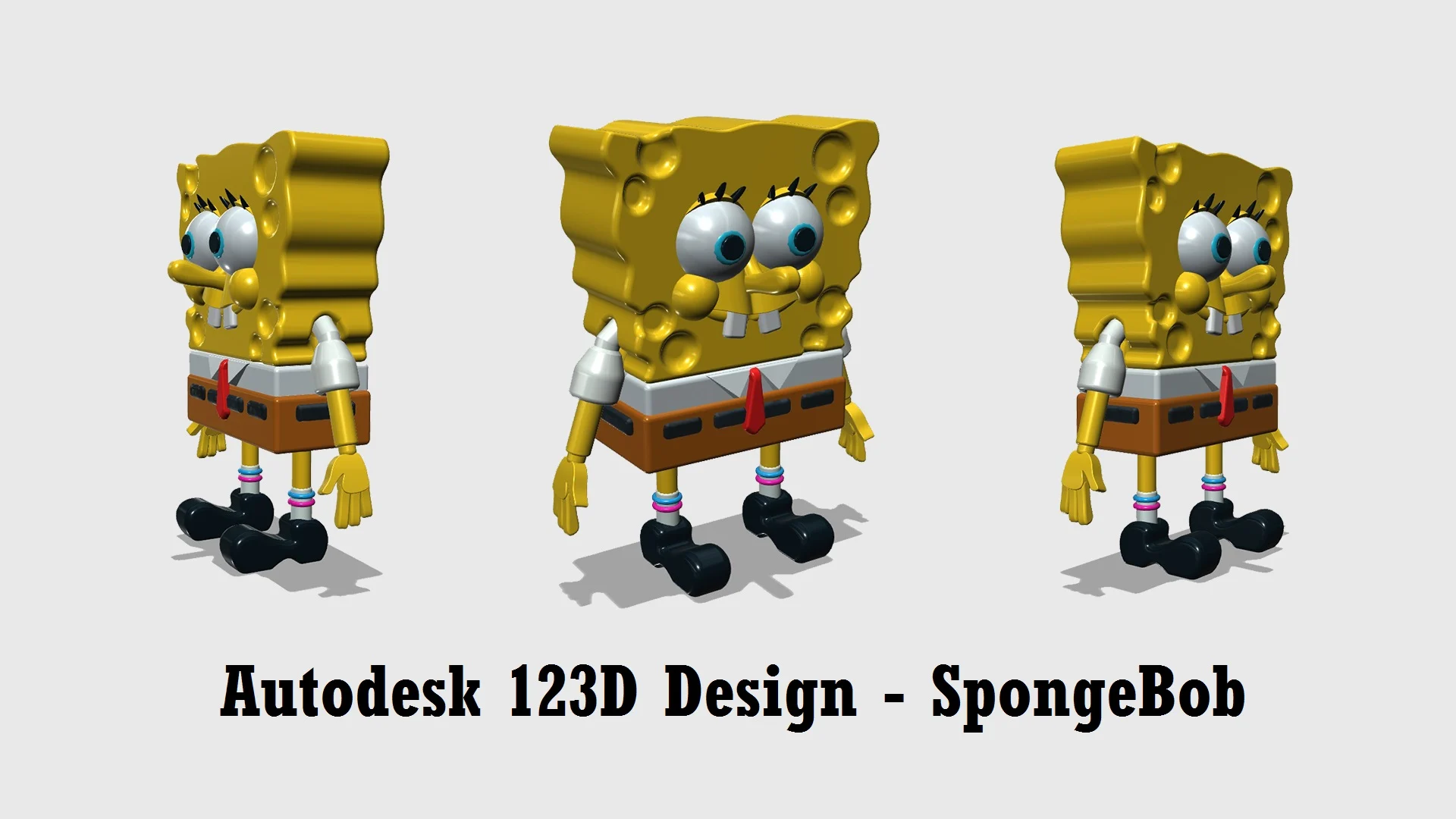 Autodesk 123D Design - SpongeBob SquarePants