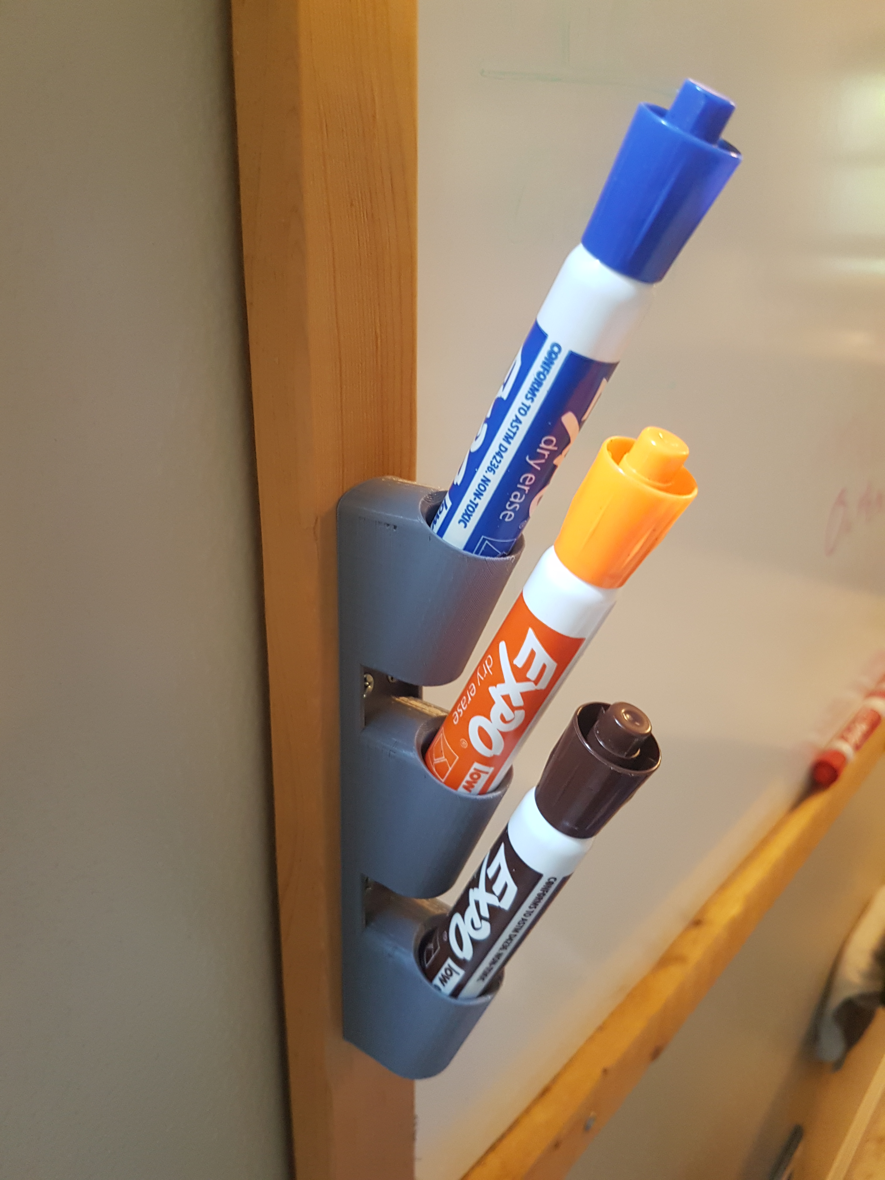 Whiteboard marker holder (narrow, screw mount)