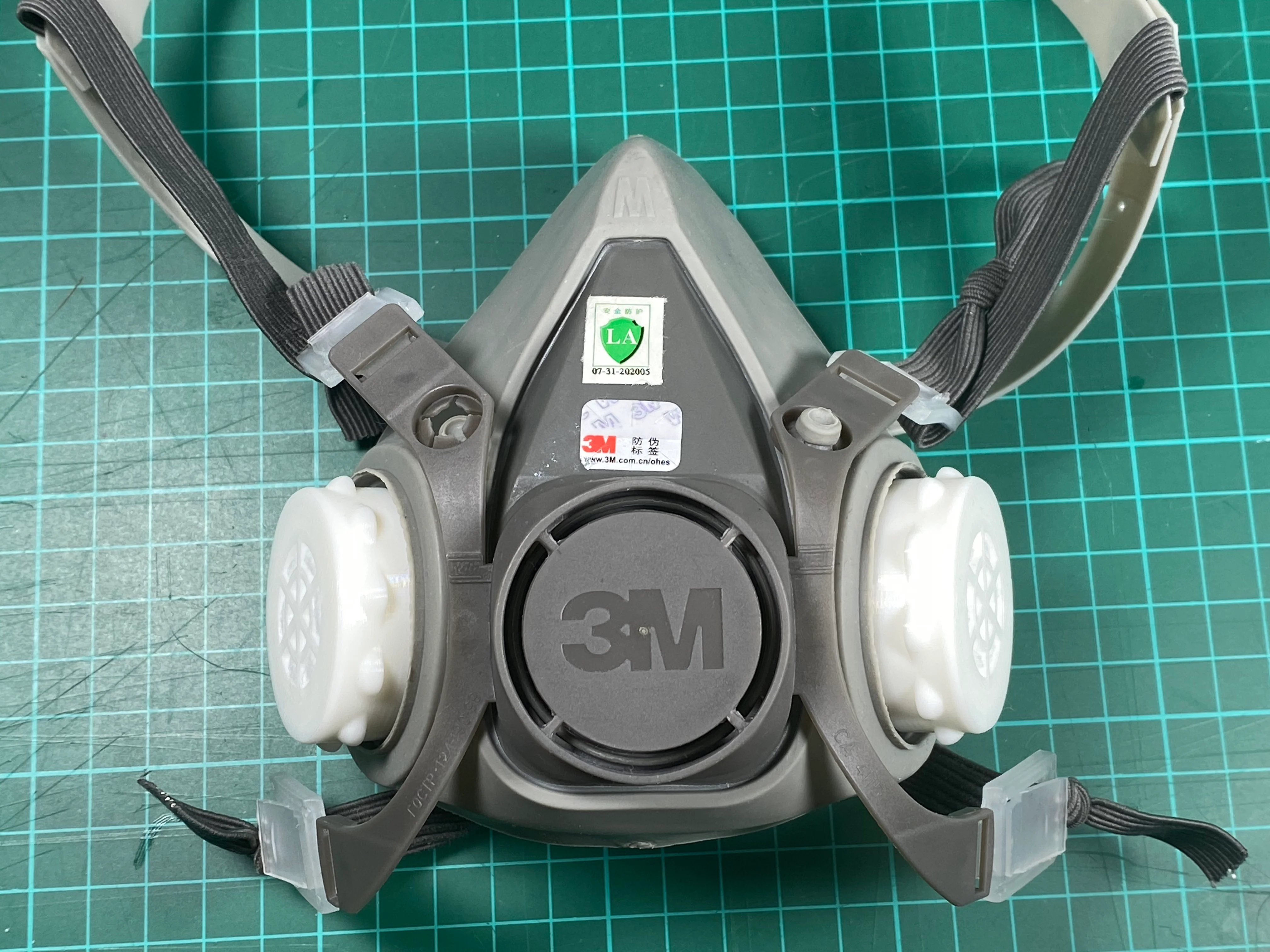 Custom filter respirator mask 3M 6000-6200