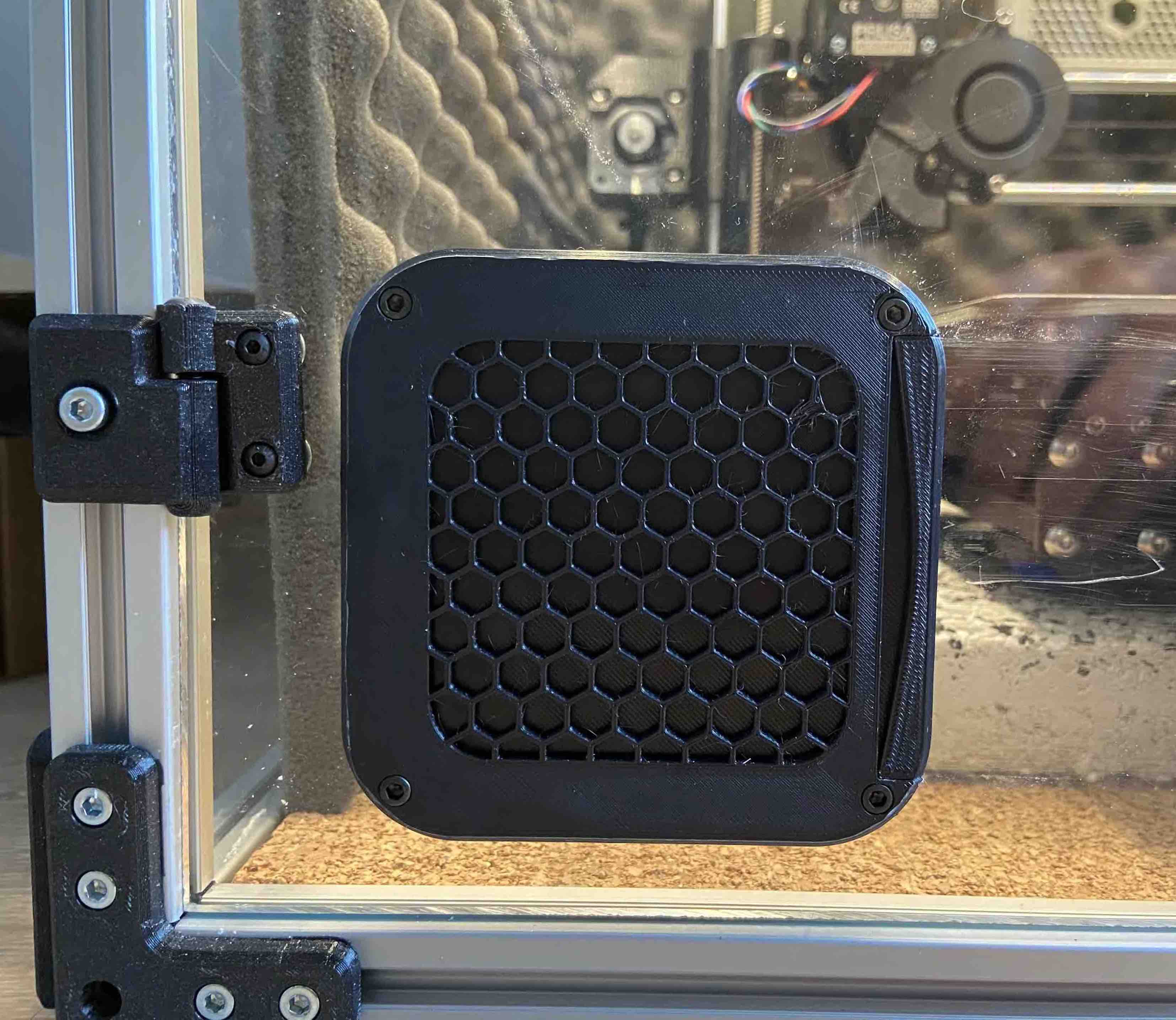 Air intake for enclosure