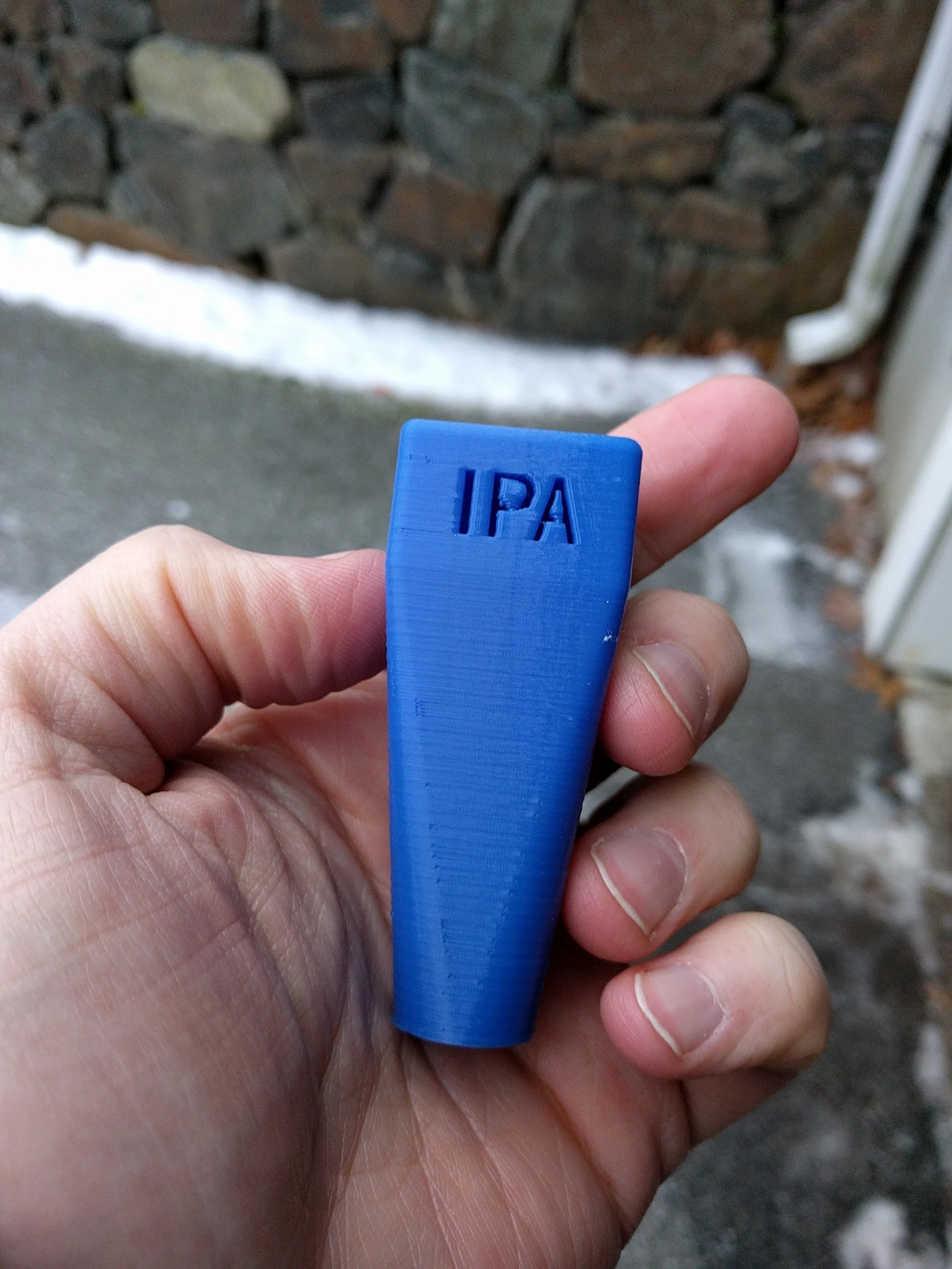 Threaded, Labeled Beer Tap Handle