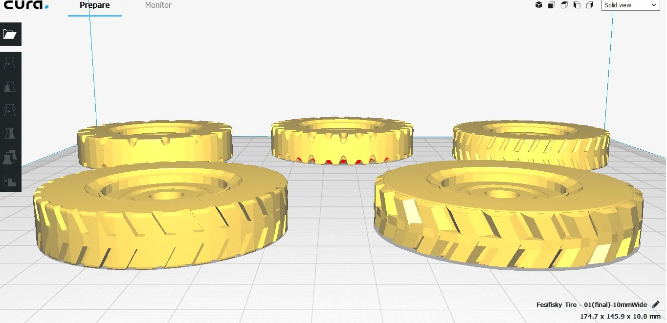 Fesifisky Tire set (5 tread patterns)