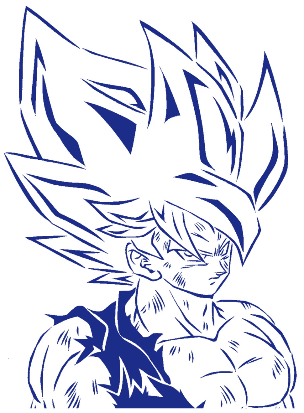 Goku stencil 13