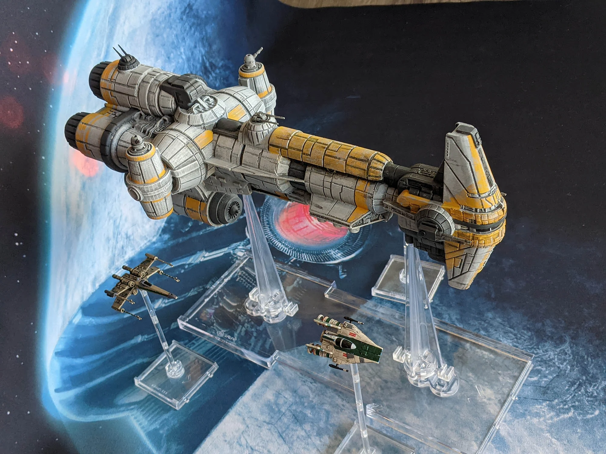 Hammerhead Corvette X-Wing scale
