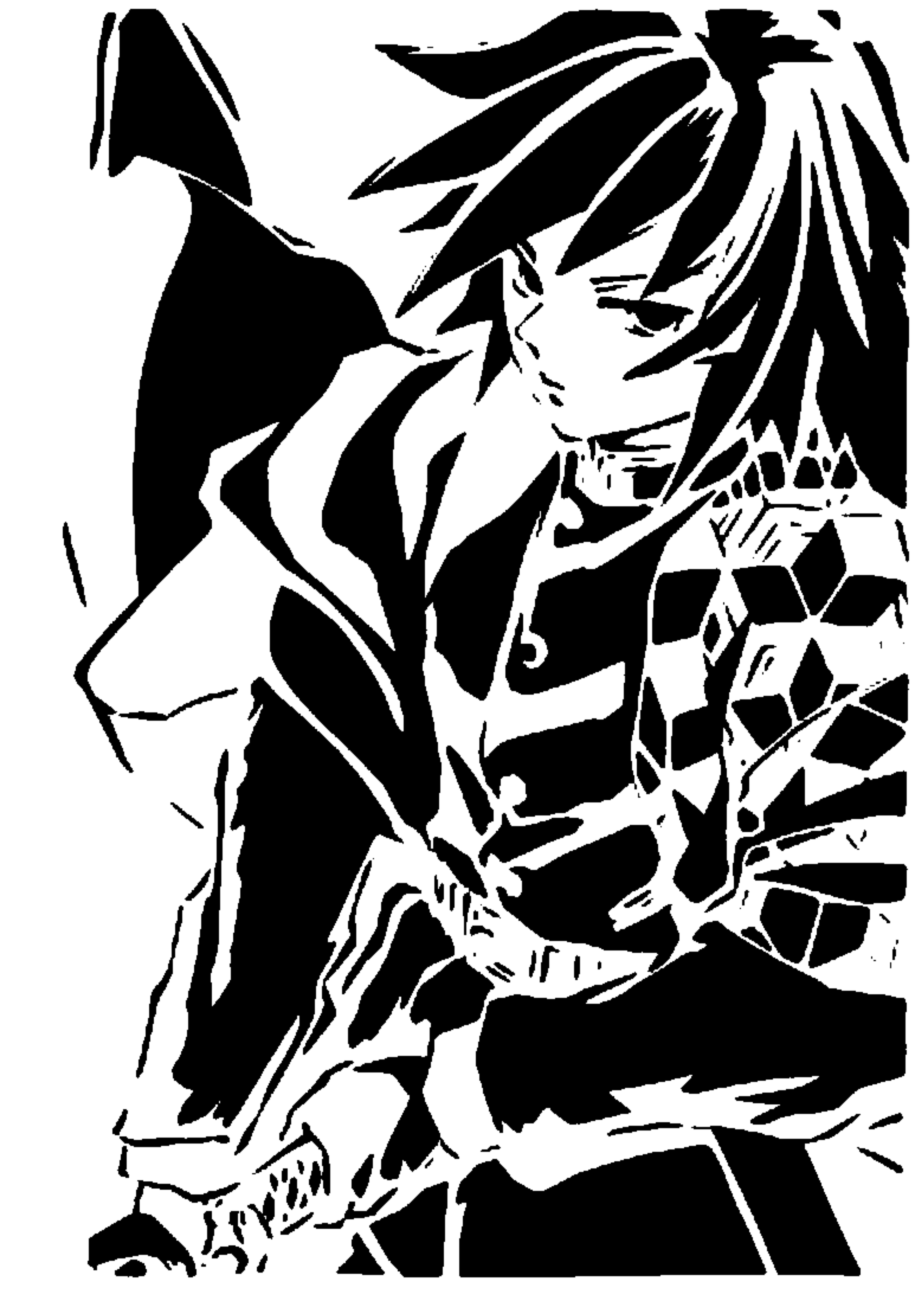 Giyu Tomioka stencil