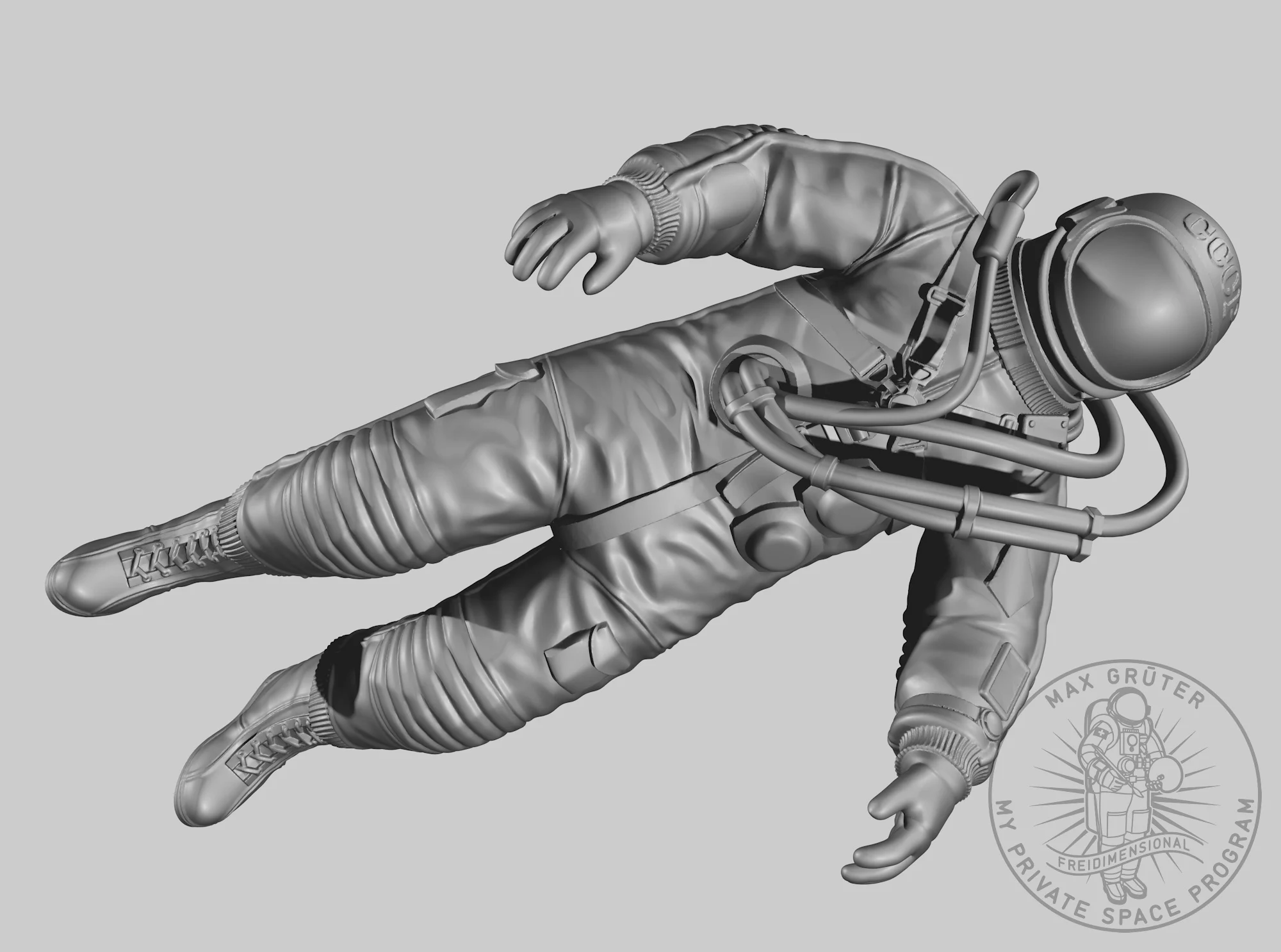 "Cosmonaut Floating In Eternity"