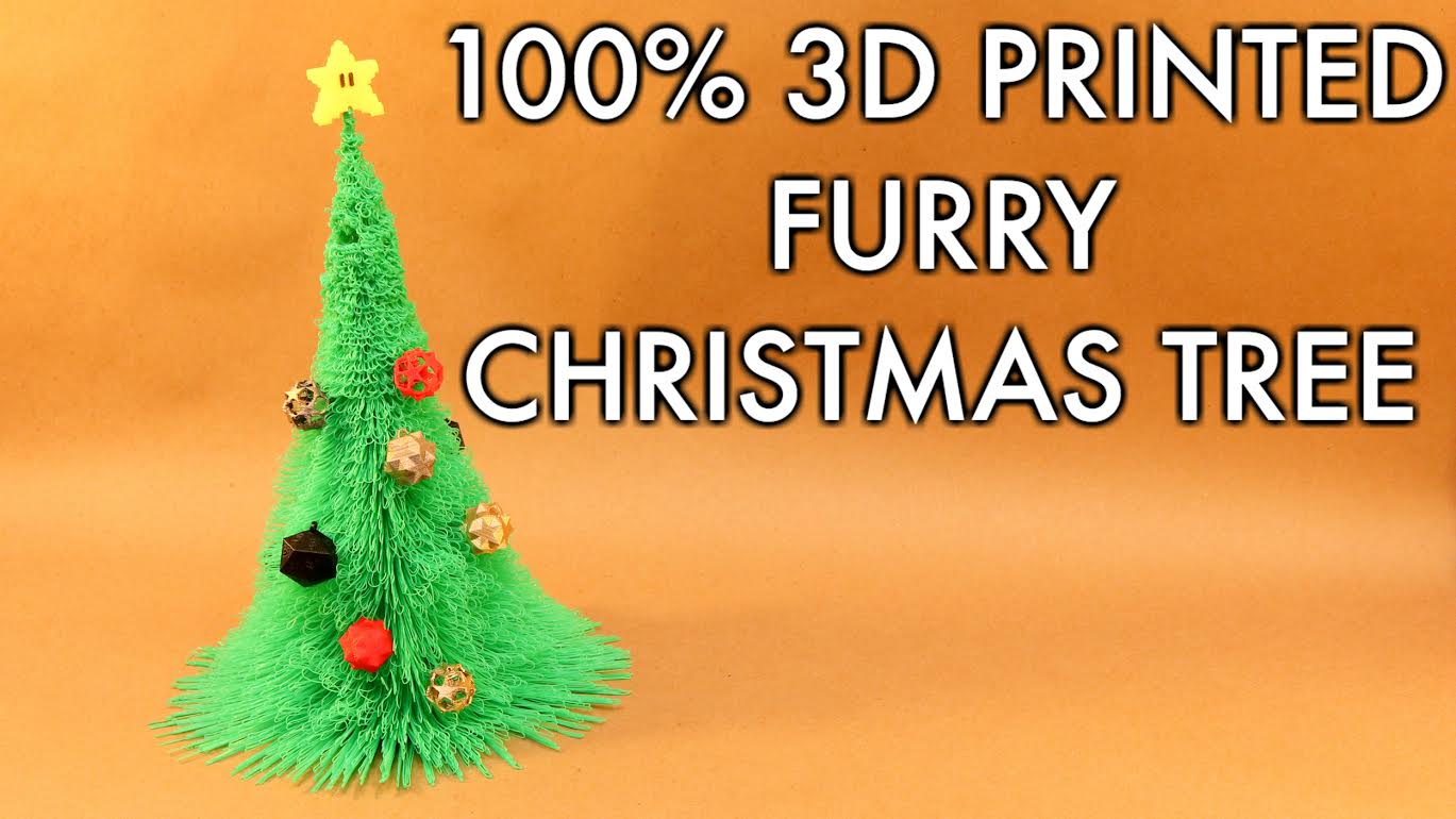 100% 3D Printed Furry Christmas Tree!