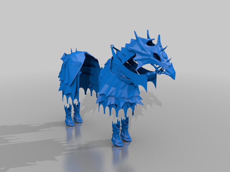 high elf horse asset