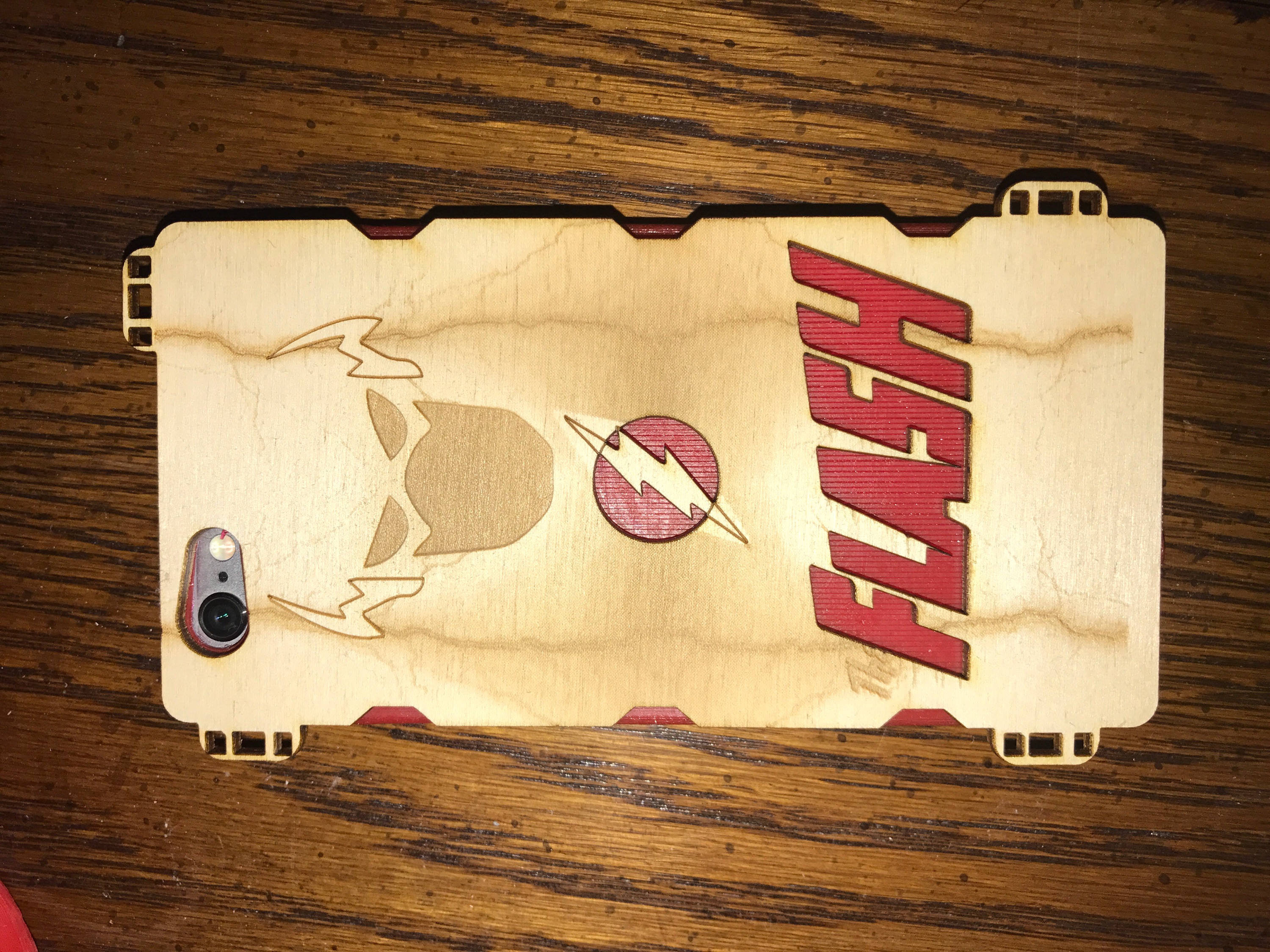 The Flash Wooden iPhone 6 case v2