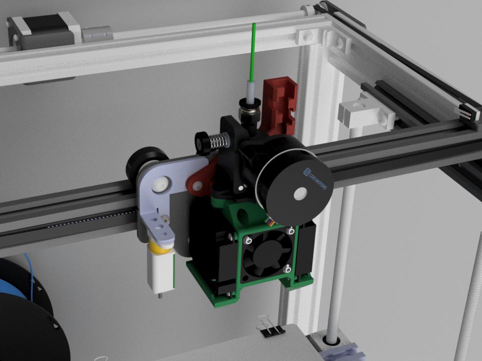 CRTwin X carriage for Ender 5 printer styles with Orbiter v1.5 DDE