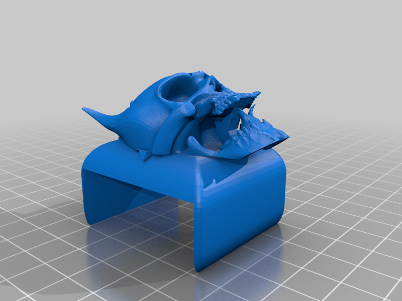 Ender 3 V2 QR Code Cover Oni Skull