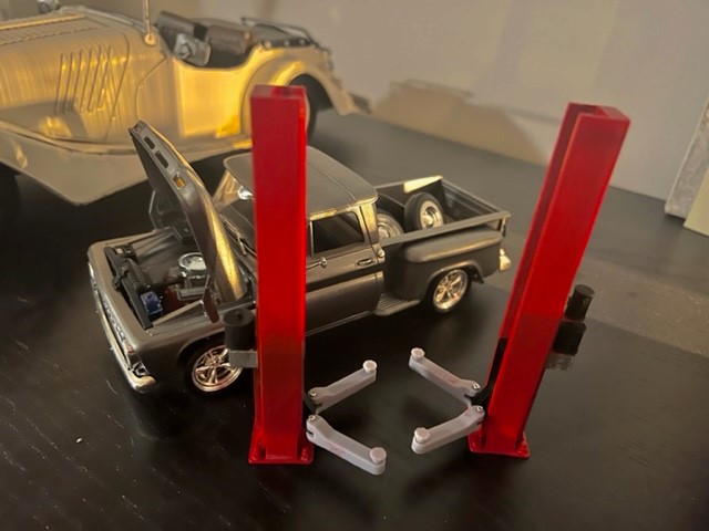 Hydraulic Car Lift Remix SLA Diorama garage
