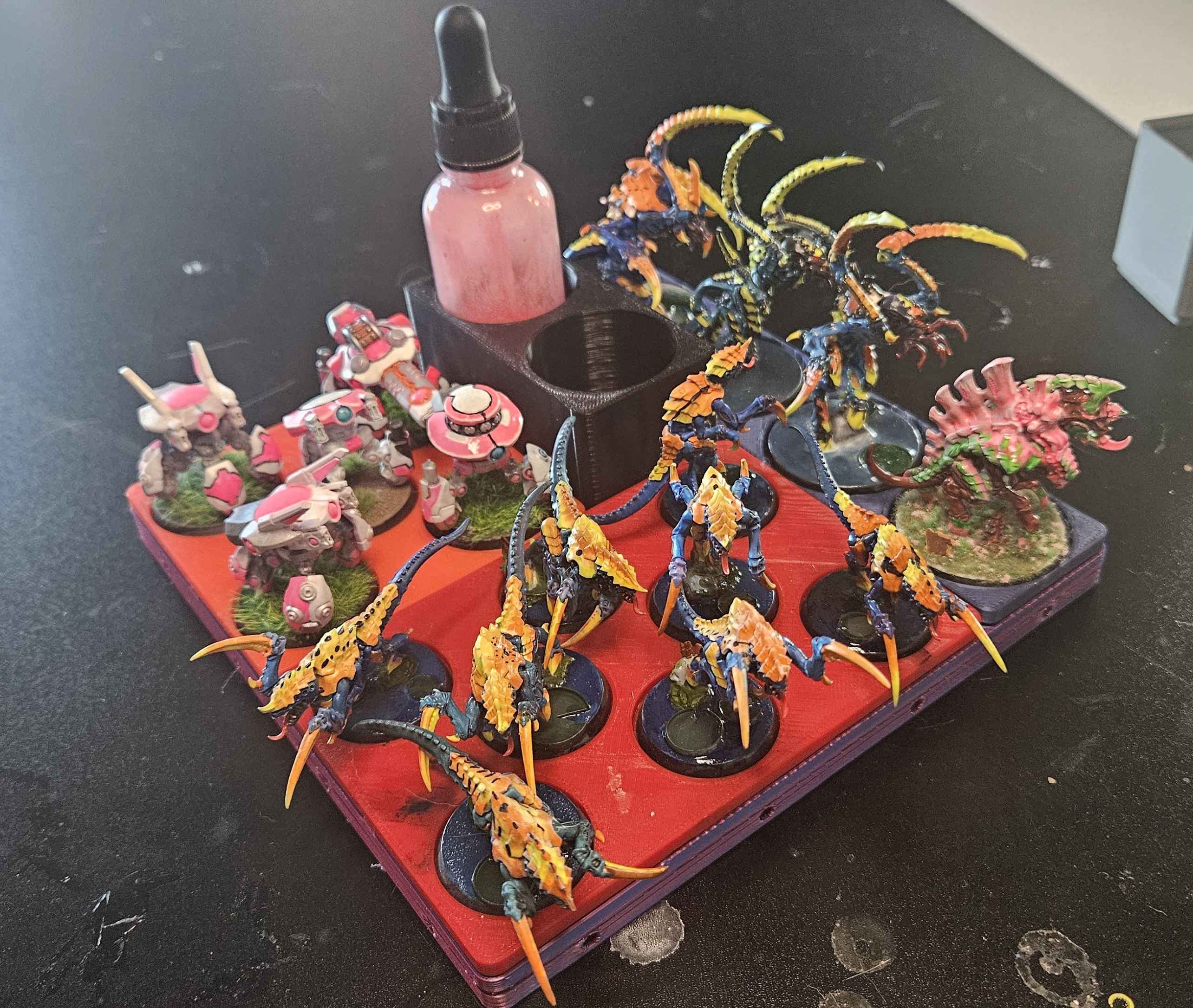 Magnetized Warhammer Storage for Gridfinity