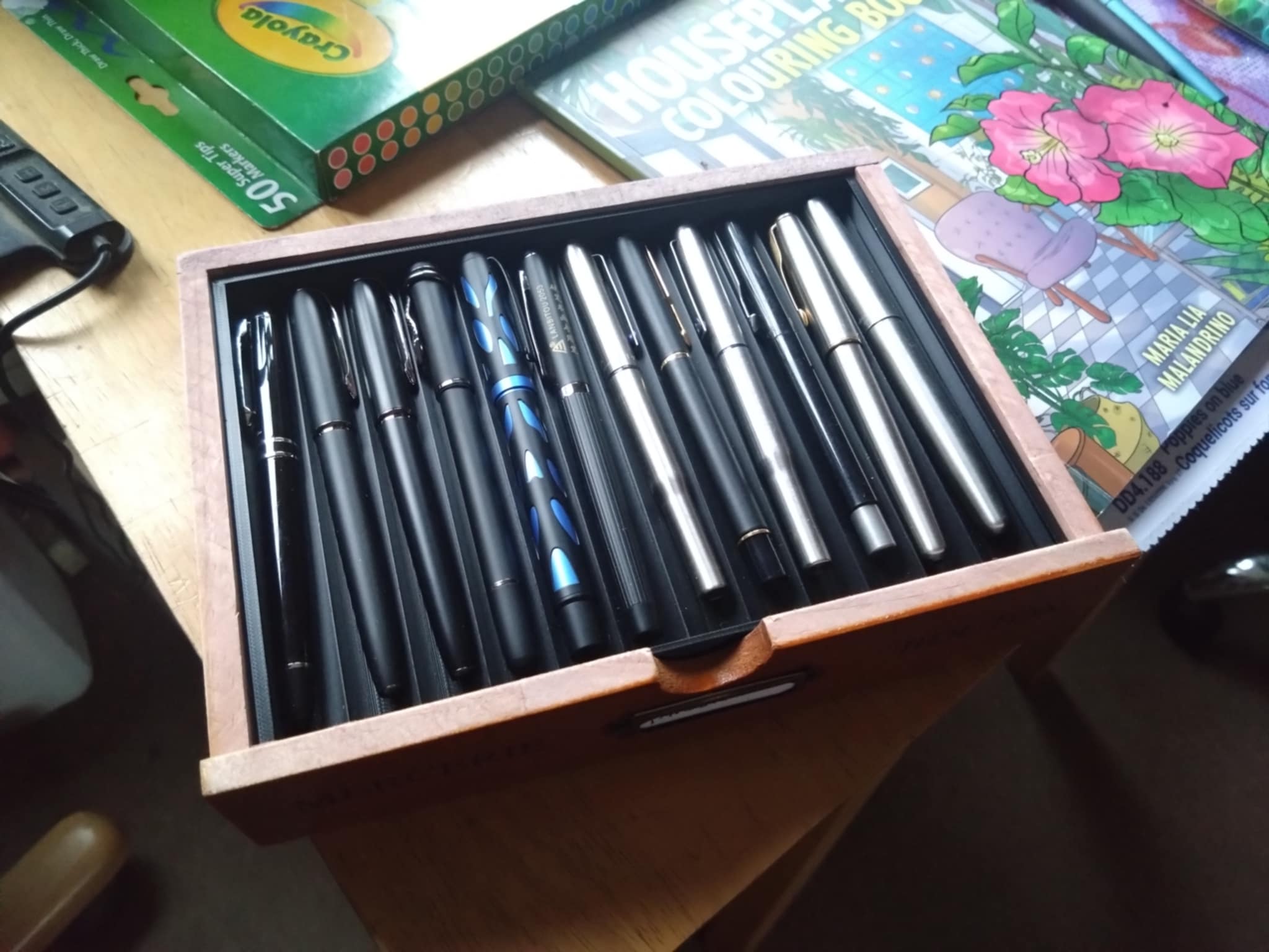 Temu wooden drawer pen liners
