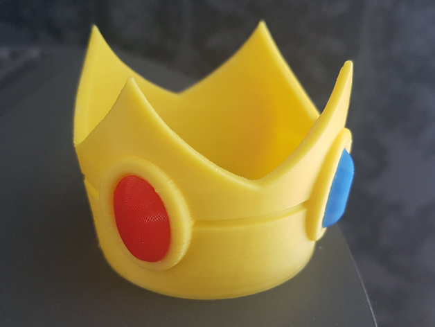 Princess Peach crown with gems
