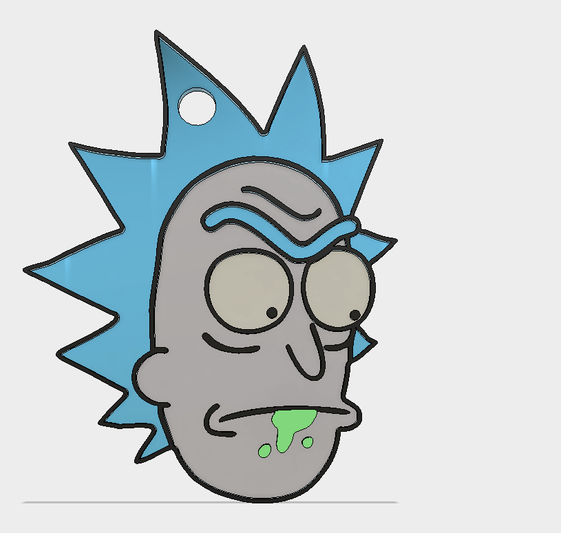 Rick and Morty Rick Keychain