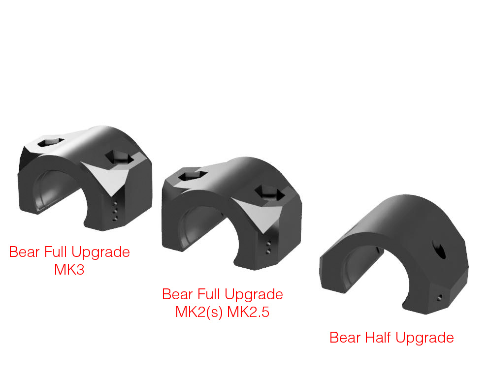 Prusa i3 Bear Bearing Holders