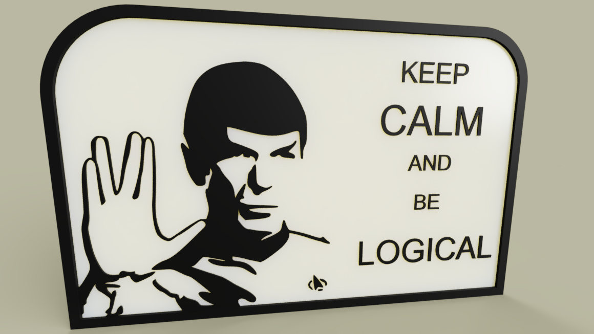 StarTrek - M Spock - Keep calm and be logical