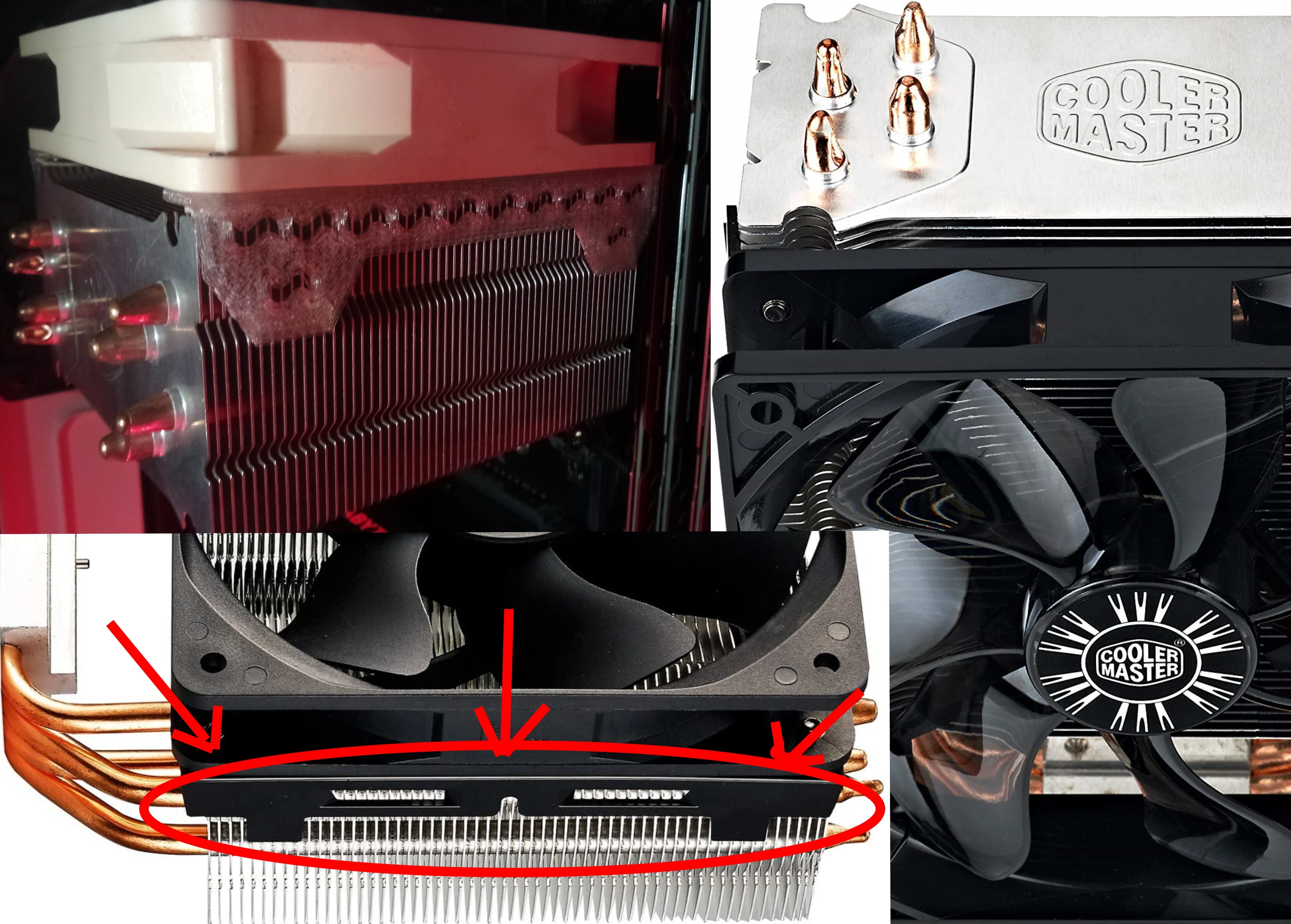 Cooler Master Hyper 212 evo x ... fan clip 120 Bracket clips